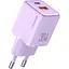 Сетевое зарядное устройство Usams US-CC189 30W Purple (CC189TC03) [139646] - миниатюра 1