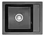 Кухонная мойка гранитная Rea Rino black ZLE-00103, Черный - миниатюра 5