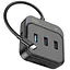 Конвертер хаб Hoco HB38 Easy link 7-in-1 Multiport адаптер (HDTV + SD / TF + Usb3.0 + Usb2.0x2 + PD 100 W) - миниатюра 5