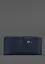 Кожаный портмоне-купюрник 8.0 темно-синий - миниатюра 2