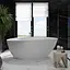 Ванна отдельностоящая глянцевая Amdcon Santorn 166x78 из литого камня SANTORN_166_HL Белый - миниатюра 3