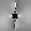 Хвилеподібний настінний чорний світильник Line F довжина 60 см Арт. WM27/600 - мініатюра 7