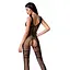 Бодистокинг Passion BS069 комбинезон имитация чулок и боди S/M/L black - миниатюра 2