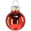 Комплект елочных шариков Chomik стеклянные 2.5 см красные 24 шт. (BOZ2126) - миниатюра 3