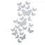Дзеркальний декор Wall Sticker SW-00002521 акриловий самоклеючий Метелики 25 шт. срібло - мініатюра 1