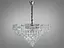 Перлина колекції 2024, новинка, срібна кришталева люстра на 19 ламп - мініатюра 1
