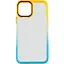 Чехол TPU+PC Fresh sip series для Apple iPhone 14 Plus 6.7 Бирюзовый/Оранжевый - миниатюра 2