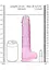 Фалоімітатор Realrock Crystal Clear 9" 22 см рожевий - мініатюра 6