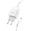 Зарядний пристрій Hoco C72A Glorious (1USB, 2.1А) White (6931474713001) + кабель MicroUSB - мініатюра 4
