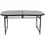 Стіл Bo-Camp Northgate Oval 150x80 cm Чорний-Сірий - мініатюра 2