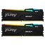 Оперативная память Kingston Fury 64GB (2x32GB) DDR5 5600MHz Beast RGB Black (KF556C36BBEAK2-64) - миниатюра 1