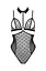 Боди с открытой грудью Passion DOMINICA Body L/XL black воротник-чокер корсет - миниатюра 3
