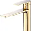Смеситель для умывальника Rea Storm высокий gold REA-B9983 Золотой - миниатюра 2