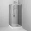 Душевая кабина Am.Pm Gem Square Slide 90x90 см без поддона хром матовый W90UG-403-090MT, Универсальная, прозрачный, хром матовый - миниатюра 5