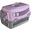 Переноска для кошек и собак AnimAll CNR-102 серо-фиолетовая - миниатюра 1
