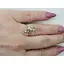 Золоте кільце Гаразд з діамантами. 3021988 17,5 - мініатюра 3