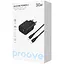 Зарядний пристрій Proove Silicone Power 2 30W (Type-C + USB) + Cable Type-C to Type-C (1m) black (WCSP23011001) - мініатюра 2