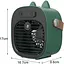 Портативный вентилятор Epik F12 с подставкой для телефона Green [137263] - миниатюра 2