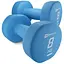 Гантели для фитнеса Hop-Sport неопреновые круглые HS-V080DR 2x8кг голубой - миниатюра 2