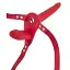 Двойной страпон Fetish Tentation Vibrating Strap-On with Double Dildo Red с вибрацией - миниатюра 1