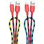 Дата кабель Hoco X116 Meridian USB to Lightning 2.4A (1m) Gradient Red Mix - мініатюра 1