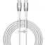 Кабель Baseus Glimmer Series Fast Charging USB-C to USB-C 100w 2m White (CADH000802) [127951] - мініатюра 1