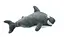 М'яка іграшка K15251 Акула, 75см, у пакеті (6923070152513) Сірий - мініатюра 1