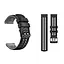 Ремінець силіконовий Tamister для годинника Sport 2 чорний з сірим 22 мм - мініатюра 3