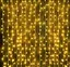 Гирлянда штора Водопад 3х2.6 м 280 LED (прозрачный шнур, с переходником) Золотистый свет - миниатюра 6