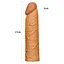 Насадка на пенис Lovetoy Pleasure X-Tender 17 см коричневый - миниатюра 6