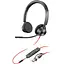 Гарнитура Poly BlackWire C3325 USB-C HS Stereo +3.5mm Plug +USB-C/A Adapter - миниатюра 1
