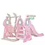Детская горка-качели Bambi WM19011-8 пластик, с баскетбольным кольцом - миниатюра 3