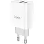 Зарядний пристрій Hoco C80A USB/ Type-C QC PD 20W білий - мініатюра 1
