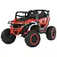 Електромобіль дитячий Bambi Джип Racer M 6141EBLR-3 червоний 2×25W 12V шкіряне сидіння EVA пульт Bluetooth - мініатюра 1