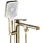 Змішувач для ванни Rea Hass brushed gold підлоговий REA-B6404 Золотий - мініатюра 2