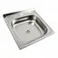 Кухонная мойка из нержавеющей стали Platinum 5050 (0,4/120 мм), Нержавеющая сталь - миниатюра 2