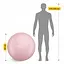 М'яч для фітнесу (фітбол) 4FIZJO 85 см Anti-Burst Pink (P-5907739317421) - мініатюра 11