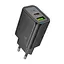 МЗП Hoco N61 Gentle PD20W+QC3.0 (1USB-A/1C) + кабель Type-C to Type-C Black - мініатюра 4