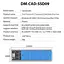 Зовнішня кишеня Dynamode M.2 SSD NVMe/SATA combo ч-з USB3.2 GEN2 Type-C (DM-CAD-SSD09) - мініатюра 7