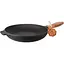Сковородка Наша Мастерская чугунная 26 см глубина 4 см деревянная ручка (T303) - миниатюра 1