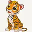 Картина по номерам. Art Craft "Тигренок" 30х30 см 15526-AC - миниатюра 1