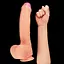 Большой фаллос на присоске LoveToy Nature Cock 28 см телесный - миниатюра 8