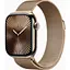 Смарт-часы Apple Watch Series 10 GPS + Cellular 42mm Gold Titanium Case w. Gold Milanese Loop MX083 - миниатюра 1