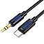 Аудіокабель BOROFONE BL20 True sound silicone digital audio conversion cable Type-C Black - мініатюра 1