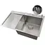 Кухонна мийка Nett NS-7848(L) з нержавіючої сталі з лівим крилом накладна - мініатюра 2
