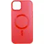 Чохол Epik TPU+Glass Sapphire Midnight Open Camera with MagSafe для Apple iPhone 15 Plus 6.7 Червоний/Red - мініатюра 1