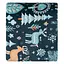 Плед Ardesto Christmas Flannel 160х200 см 100% полиэстер олени зеленый pbe0050482 - миниатюра 3