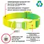 Ошейник для собак Waudog Nylon Recycled c QR паспортом градиент размер S 1.5х25-35 см салатовый - миниатюра 5