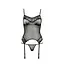 Корсет с пажами Passion MELANIA CORSet black L/XL - миниатюра 5