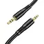 Кабель Hoco UPA25 Transparent Discovery Edition AUX audio cable 1 м чорний - мініатюра 4